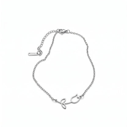 Tulip Anklet (Silver)