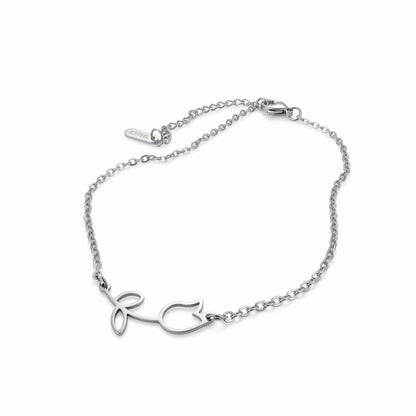 Tulip Anklet (Silver)