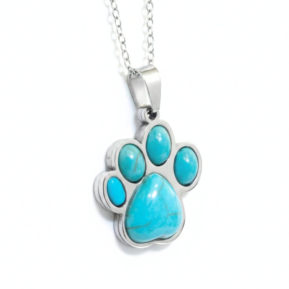 Turquoise Stone Paw | Necklace