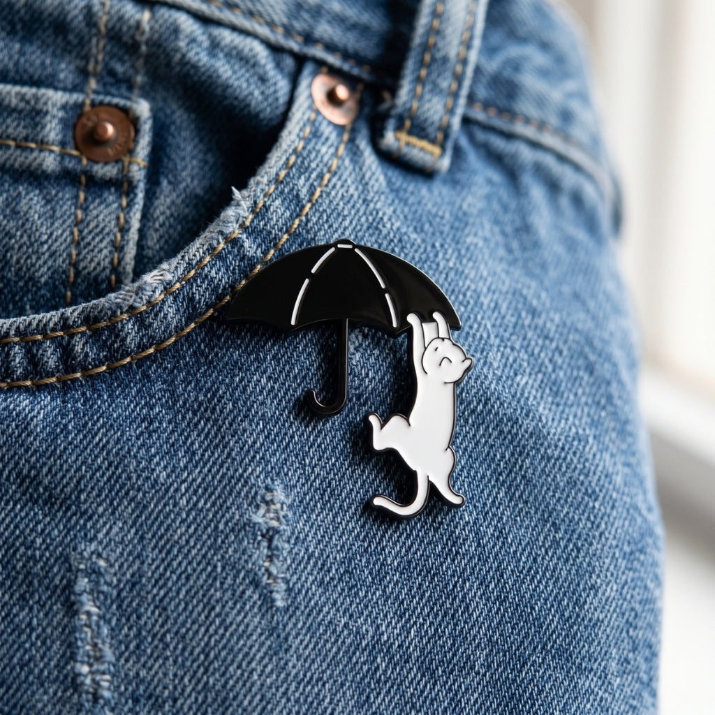 Umbrella Cat v1 | Collectible Pin
