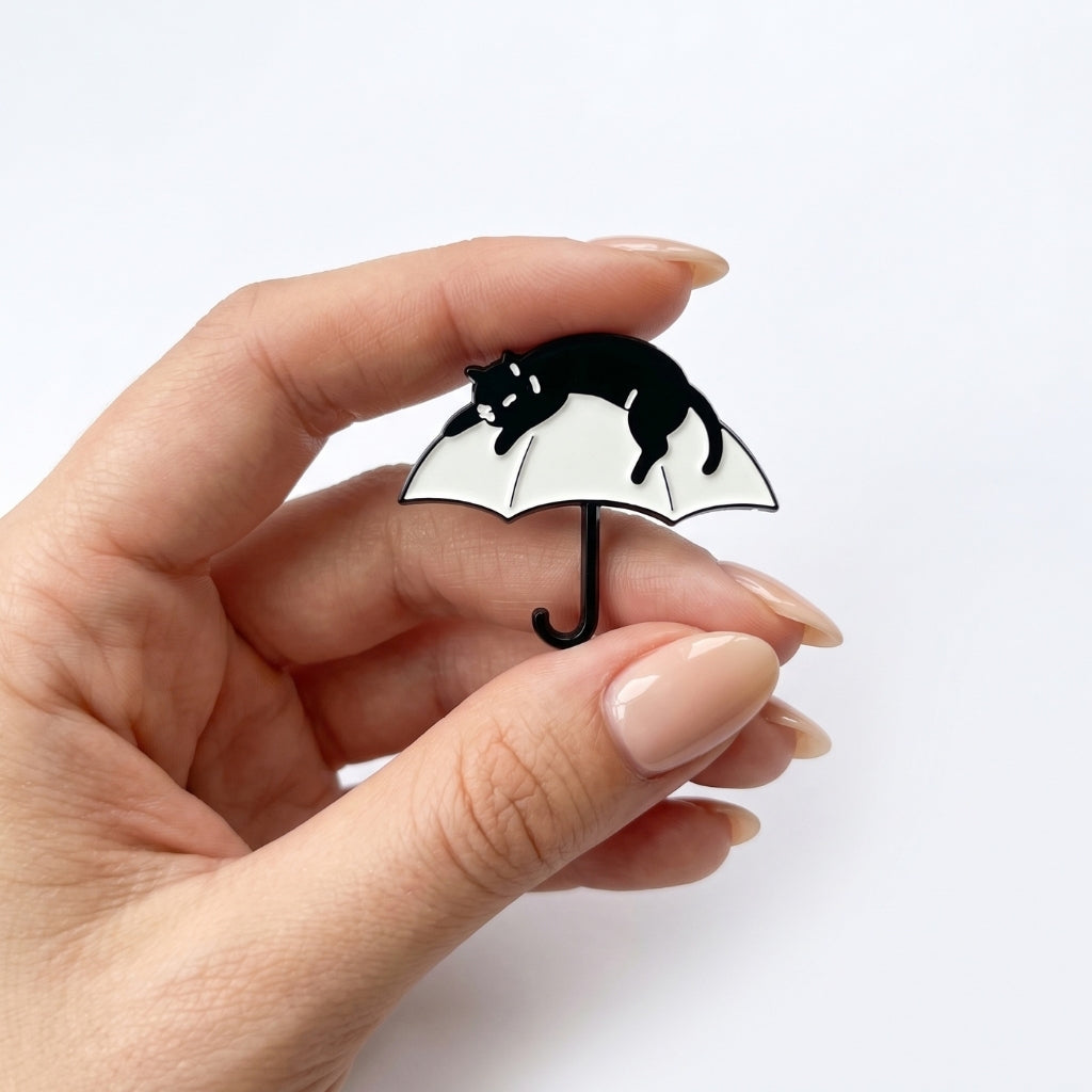 Umbrella Cat v3 | Collectible Pin