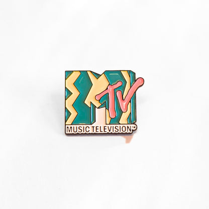 Vintage 80s MTV Logo | Collectible Pin