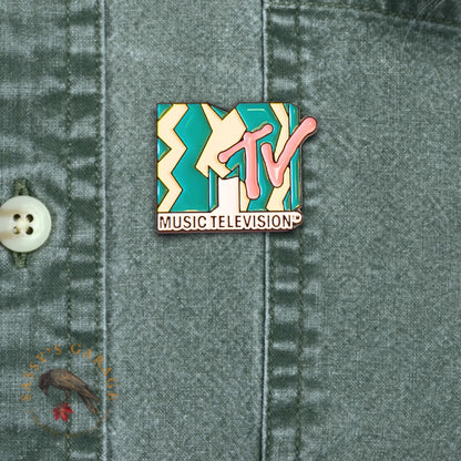 Vintage 80s MTV Logo | Collectible Pin