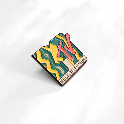 Vintage 80s MTV Logo | Collectible Pin