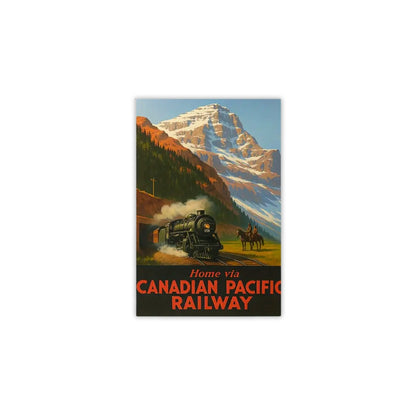 Vintage Canadian Pacific Railway Ad | Canvas Art Print