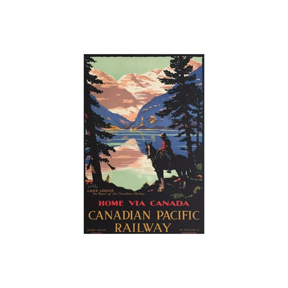 Vintage Canadian Pacific Railway Ad (Lake Louise) | Canvas Art Print