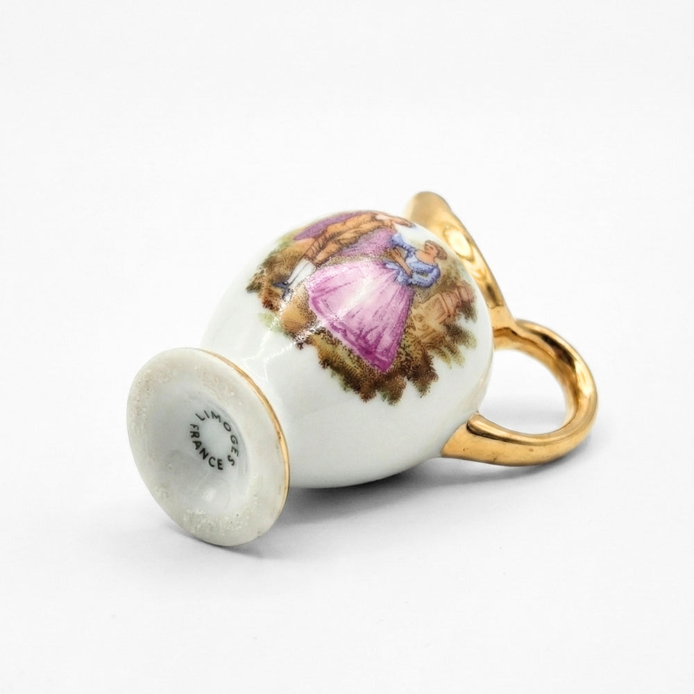 Vintage Limoges Miniature Porcelain Ewer