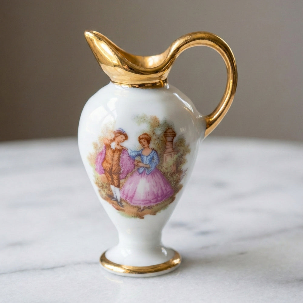 Vintage Limoges Miniature Porcelain Ewer