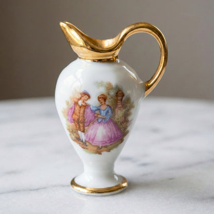 Vintage Limoges Miniature Porcelain Ewer