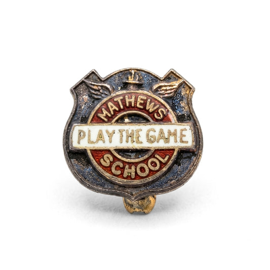 "Play the Game" Mathews School - Welland [Vintage] | Collectible Pin