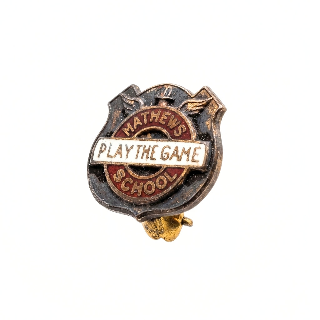 "Play the Game" Mathews School - Welland [Vintage] | Collectible Pin