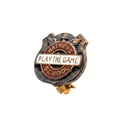 "Play the Game" Mathews School - Welland [Vintage] | Collectible Pin
