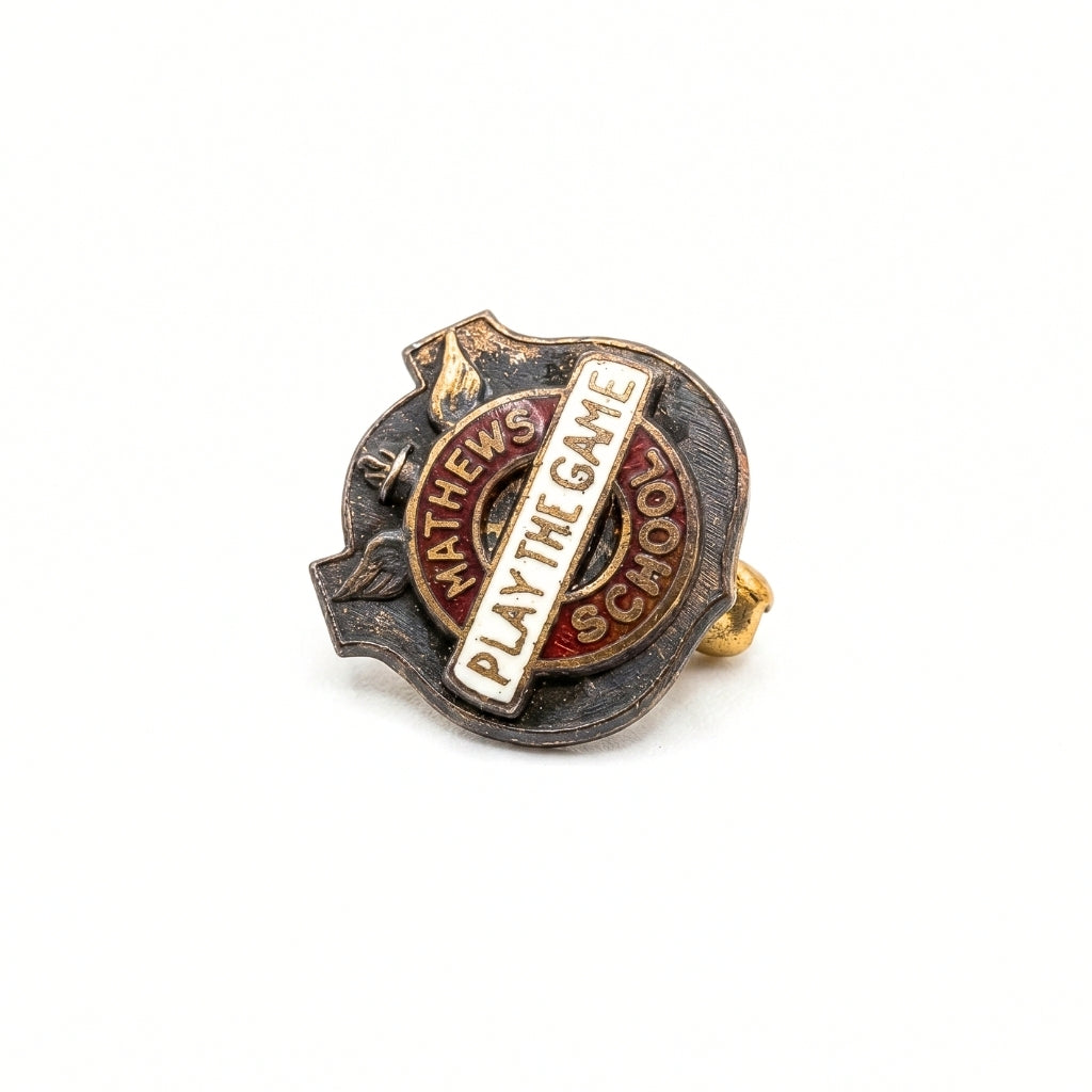 "Play the Game" Mathews School - Welland [Vintage] | Collectible Pin