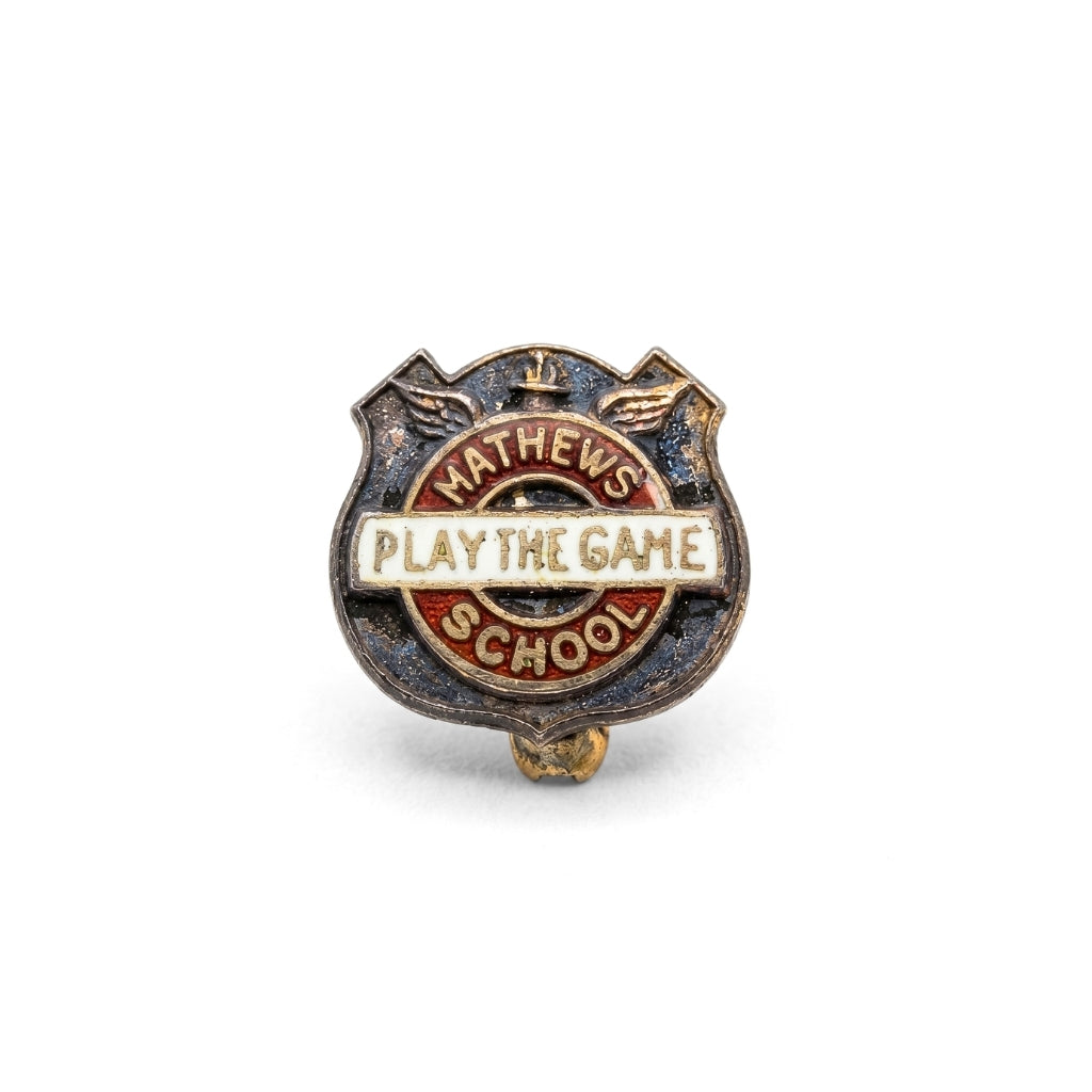 "Play the Game" Mathews School - Welland [Vintage] | Collectible Pin