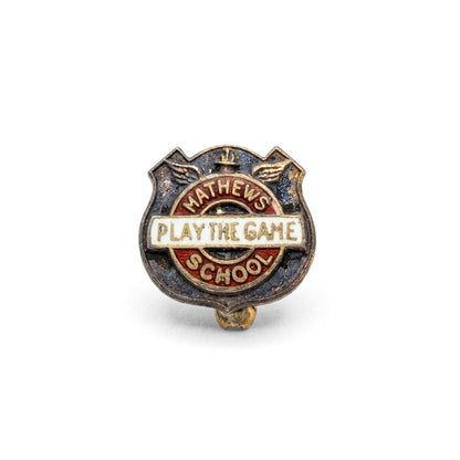 "Play the Game" Mathews School - Welland [Vintage] | Collectible Pin