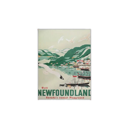 Vintage Newfoundland Tourism Ad | Canvas Art Print