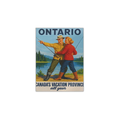 Vintage Ontario Tourism Ad | Canvas Art Print