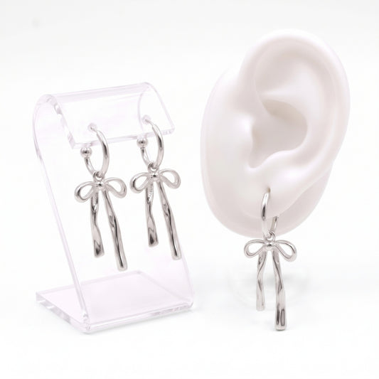 Vintage Silver Bows | Earrings