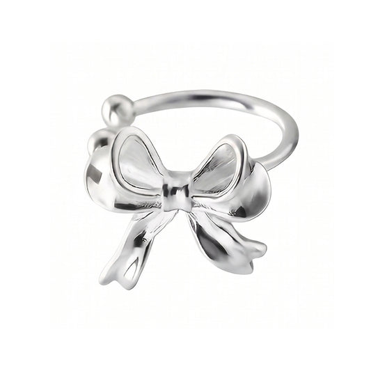 Vintage Silver Bow Cuff | Earring