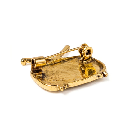 Téléviseur doré vintage | Pin's de collection