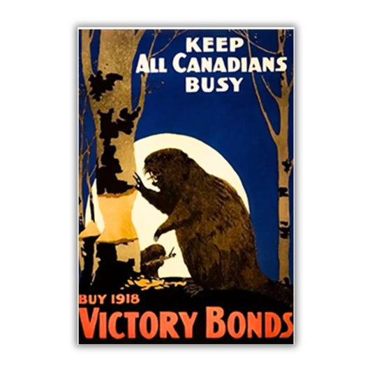 Vintage Canadian WWI Ad "Buy Victory Bonds" | Canvas Art Print