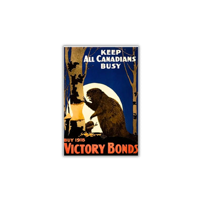 Vintage Canadian WWI Ad "Buy Victory Bonds" | Canvas Art Print