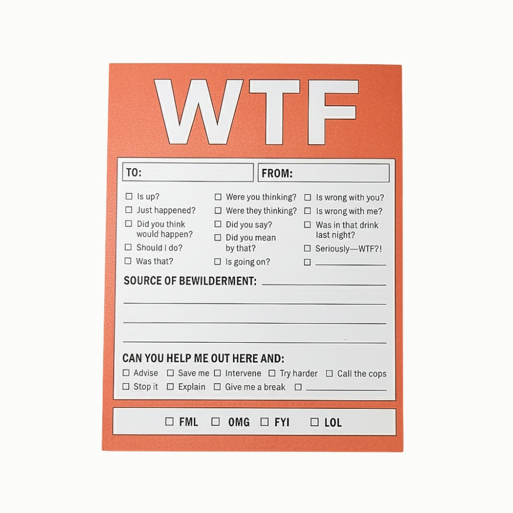 WTF Novelty Notepad