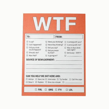 WTF Novelty Notepad