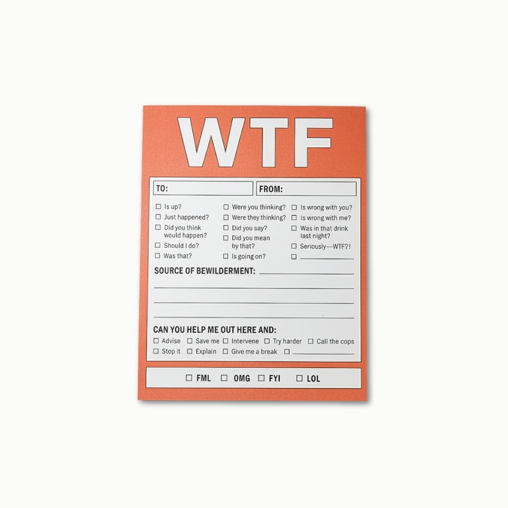 WTF Novelty Notepad