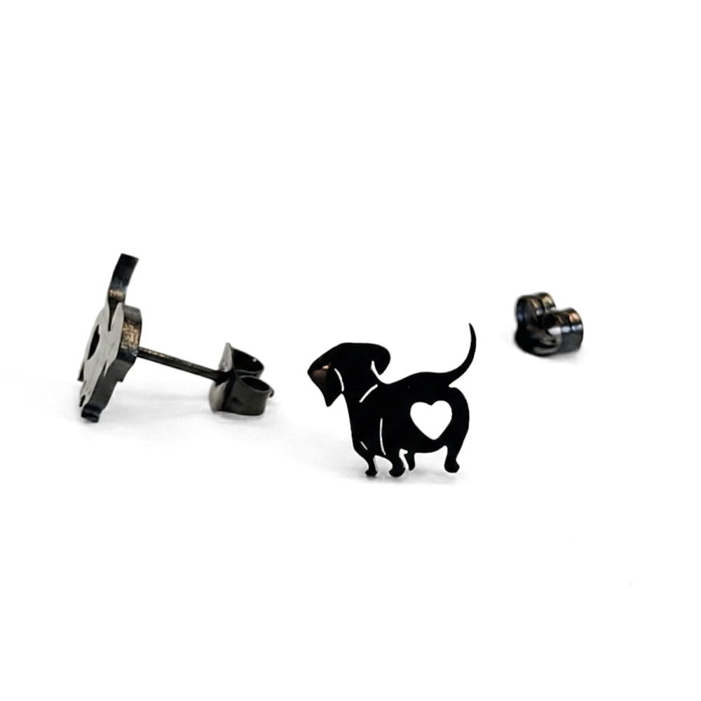 Weiner Dog Love Butt Studs | Earrings