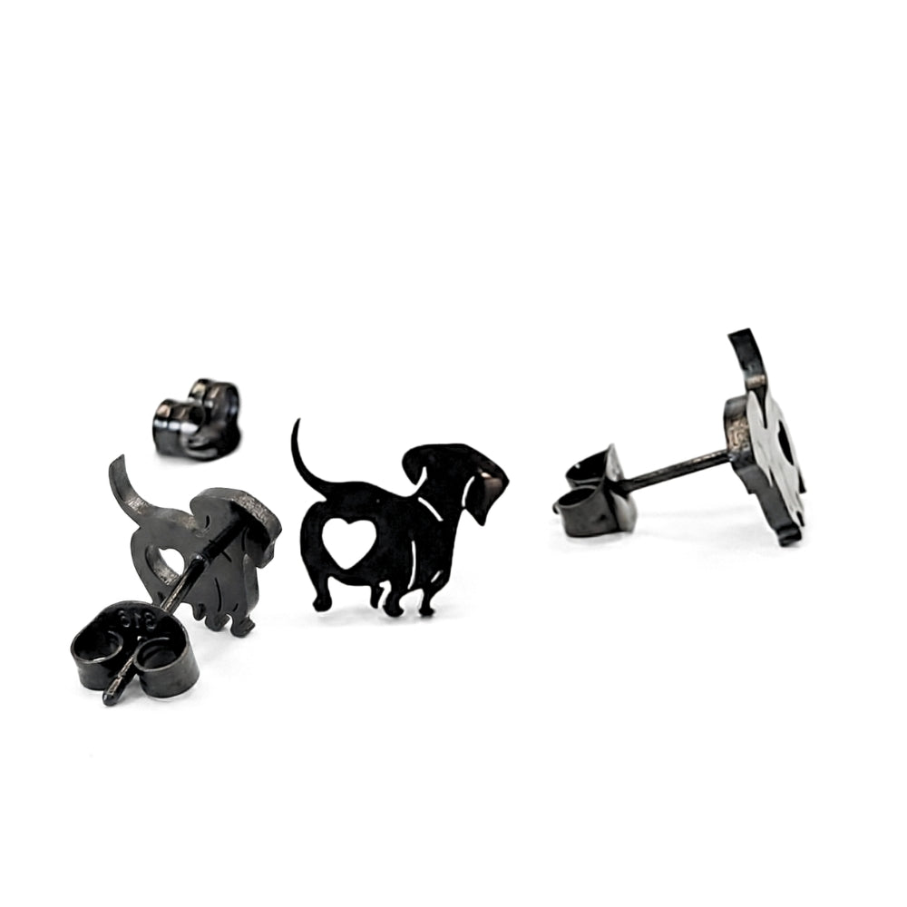 Weiner Dog Love Butt Studs | Earrings
