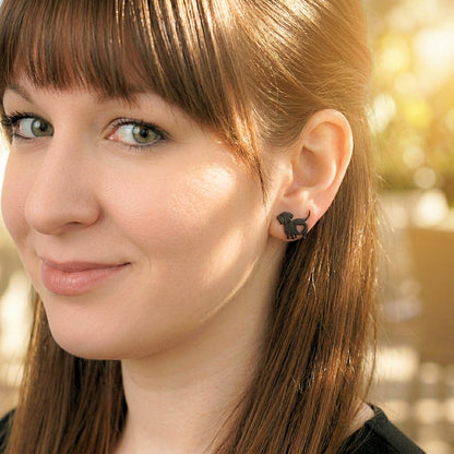 Weiner Dog Love Butt Studs | Earrings