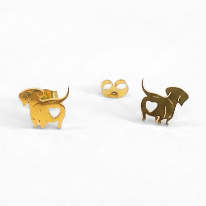 Weiner Dog Love Butt Studs | Earrings