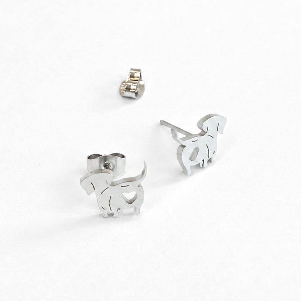 Weiner Dog Love Butt Studs | Earrings