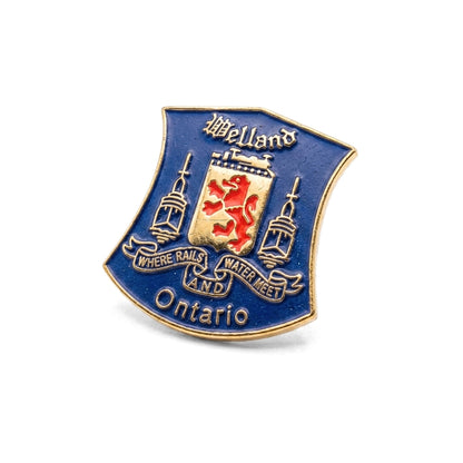 Welland Ontario [Dark Blue Vintage] | Collectible Pin