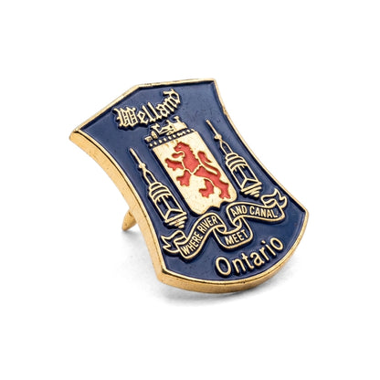 Welland Ontario [Dark Blue Vintage] | Collectible Pin