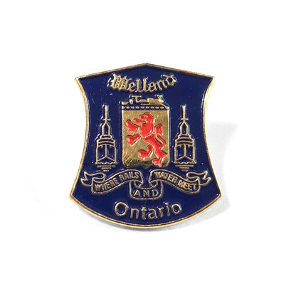 Welland Ontario [Dark Blue Vintage] | Collectible Pin