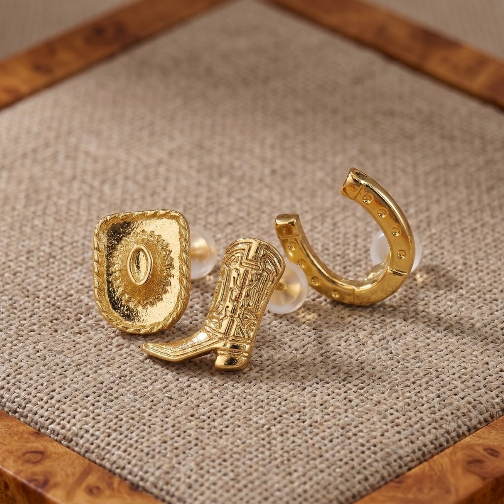 Country & Western Stud Earrings