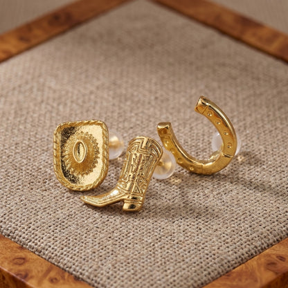 Country & Western Stud Earrings