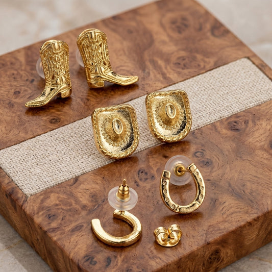 Country & Western Stud Earrings