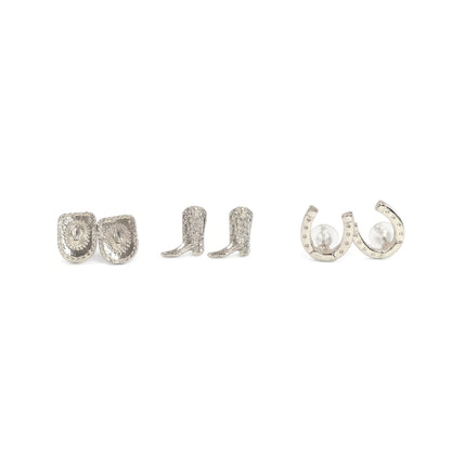 Country & Western Stud Earrings