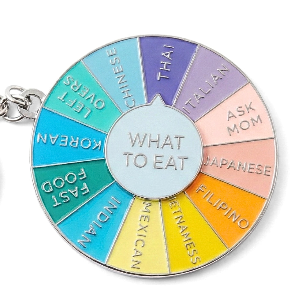 What to Eat Decision Wheel Spinner | Keychain