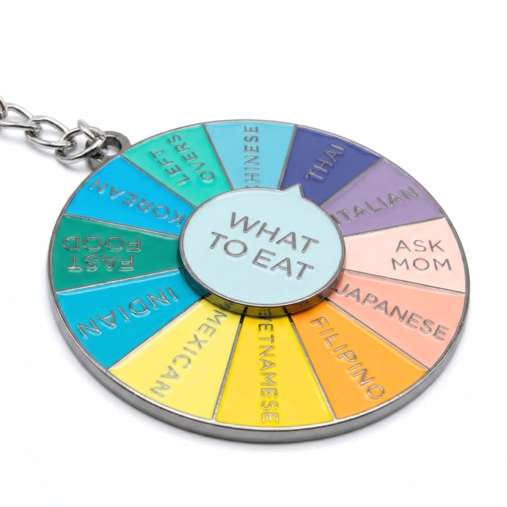 What to Eat Decision Wheel Spinner | Keychain