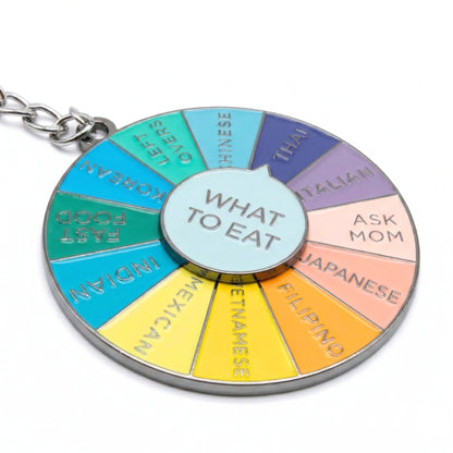 What to Eat Decision Wheel Spinner | Keychain