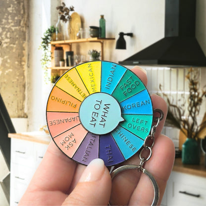 What to Eat Decision Wheel Spinner | Keychain