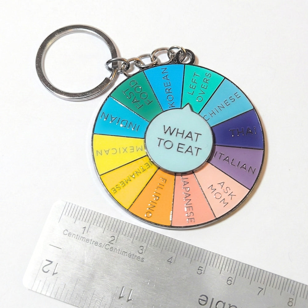 What to Eat Decision Wheel Spinner | Keychain