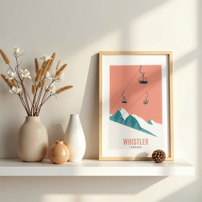 Ski Whistler Chair Lift | Canvas Art Print