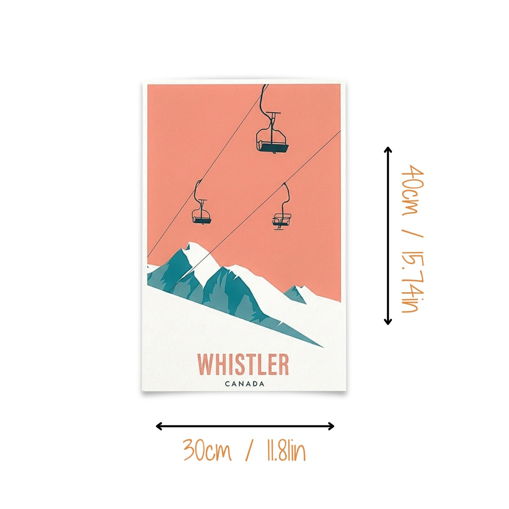 Ski Whistler Chair Lift | Canvas Art Print