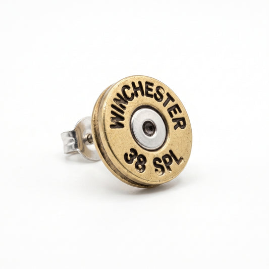 Winchester 38 Special Bullet Casing Replica Studs | Earrings