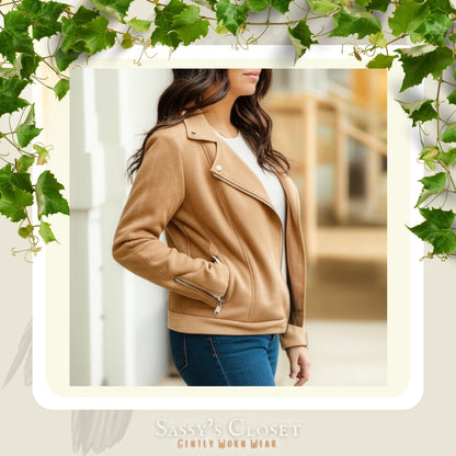 Women's Faux Suede Jacket